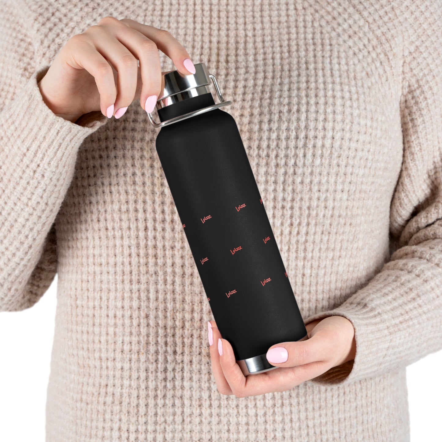 LOLZZZ 22oz Copper Insulated Water Bottle
