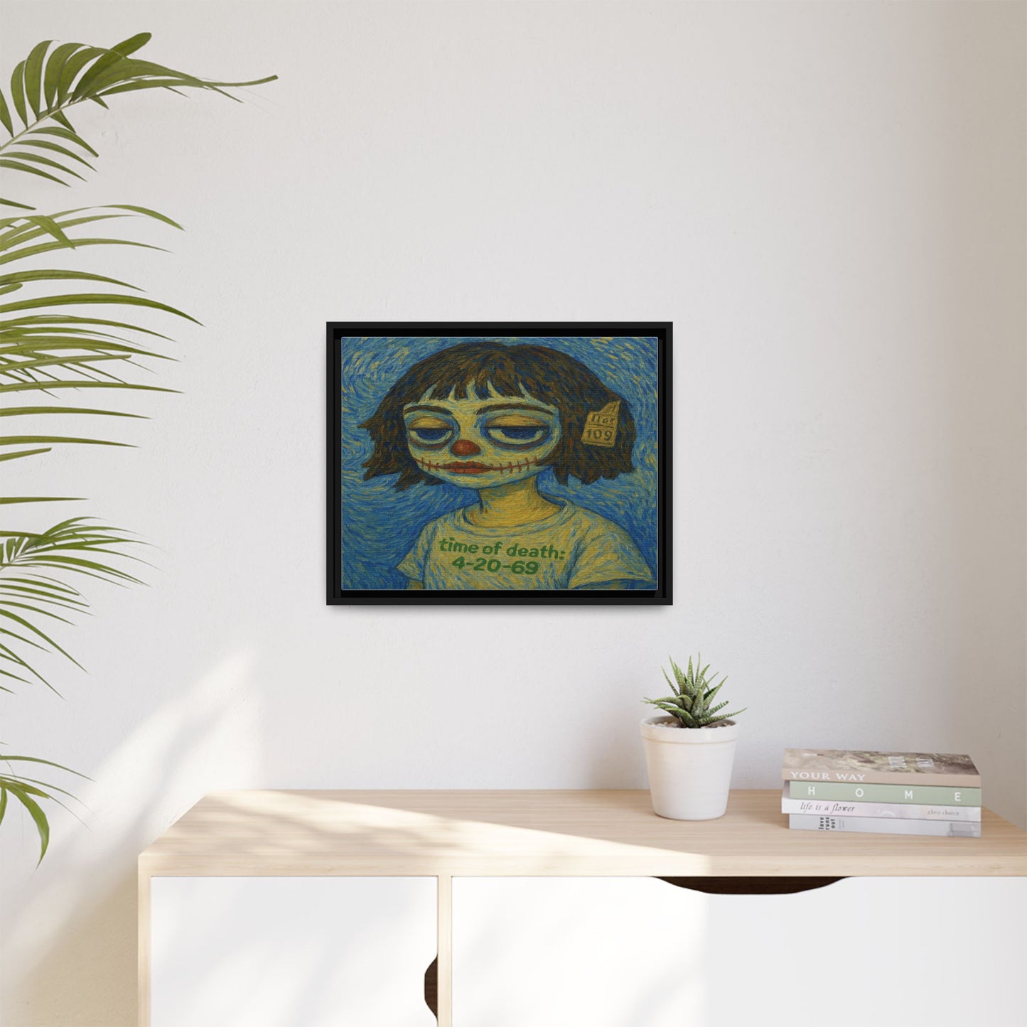 LOLZZZ Framed Canvas Art - Lolzzz Gogh