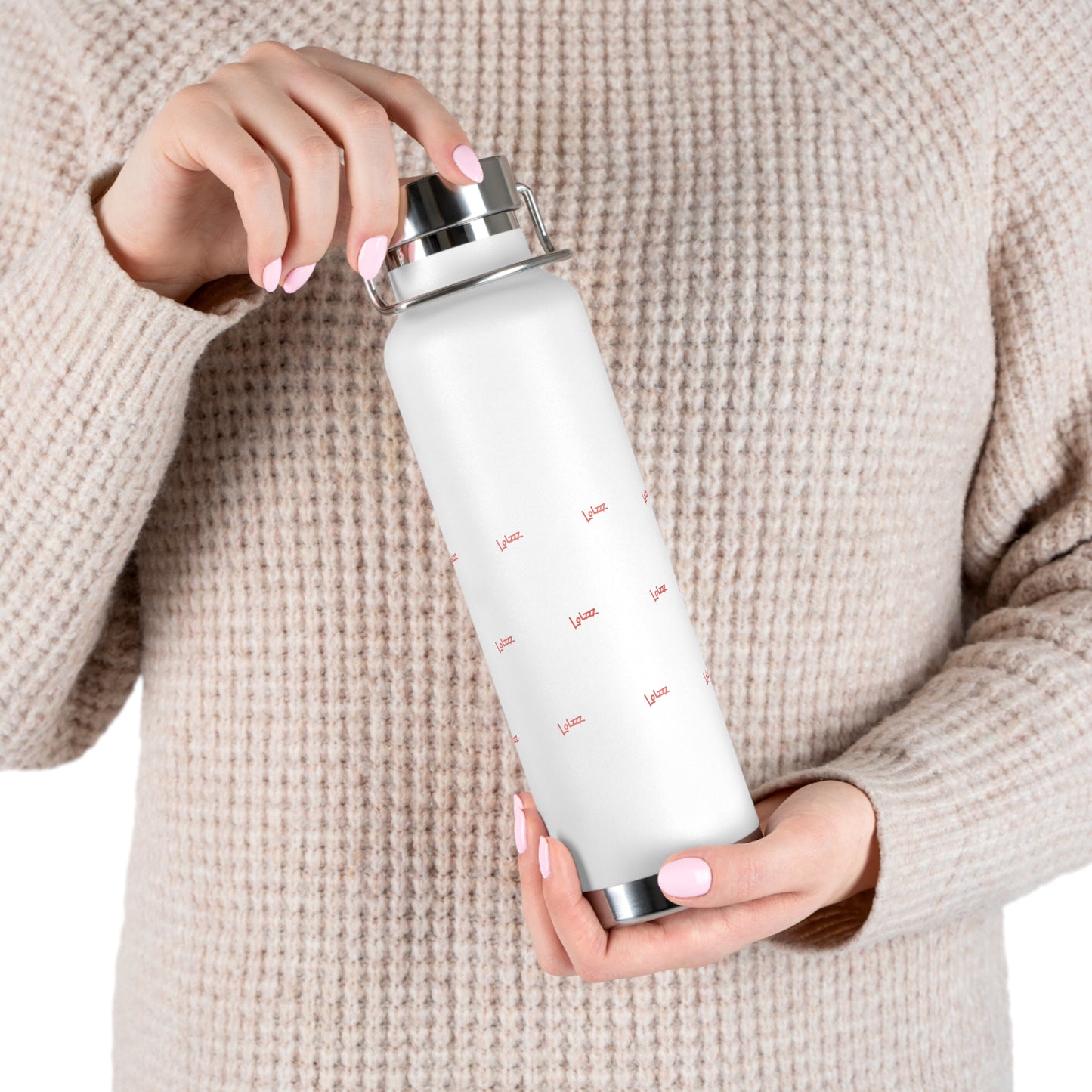 LOLZZZ 22oz Copper Insulated Water Bottle