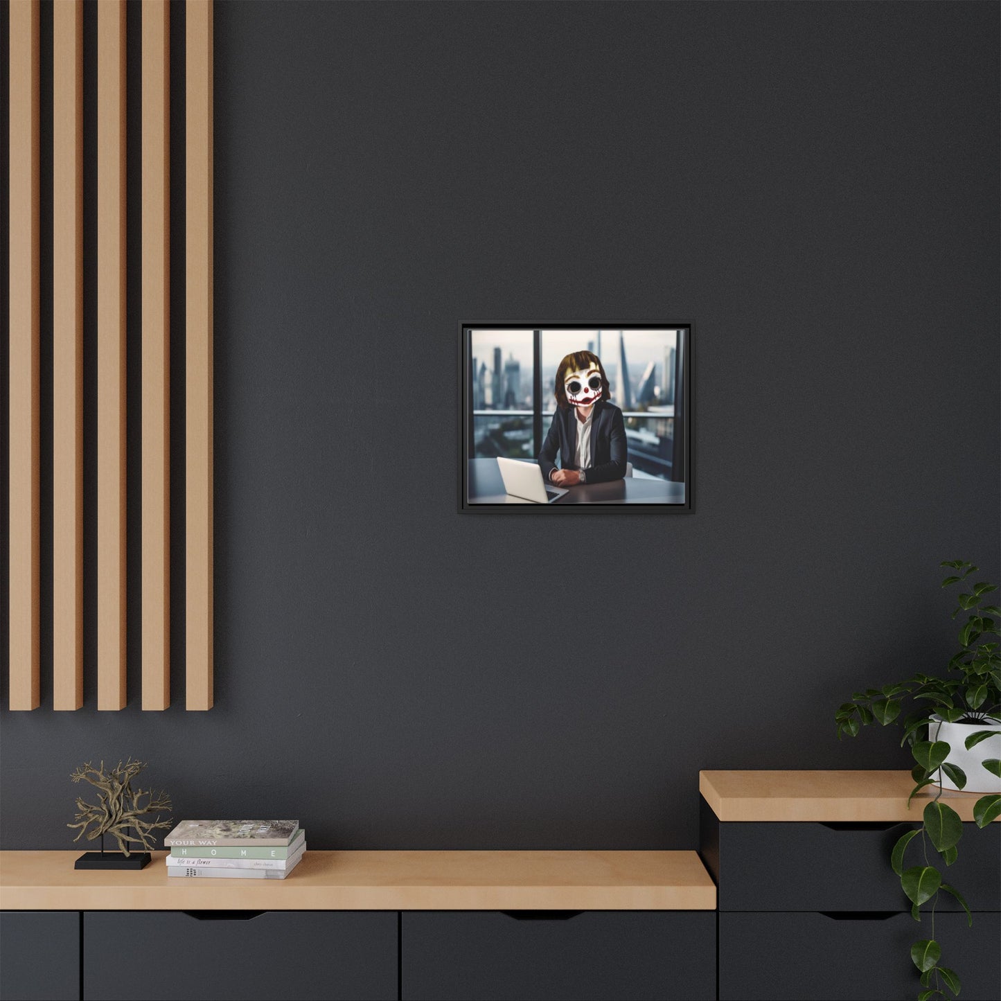 LOLZZZ Framed Canvas Art - MEME STOCK MARKET ADVISOR