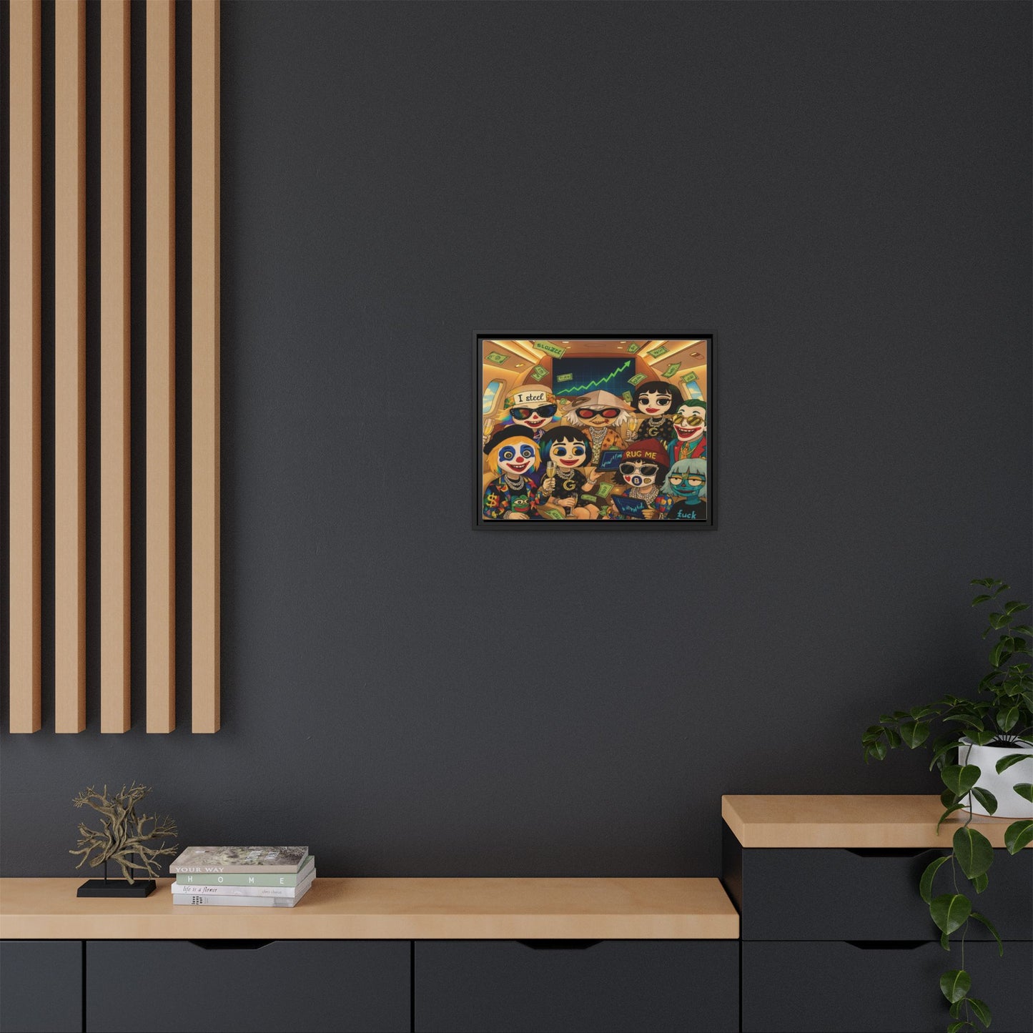 LOLZZZ Framed Canvas Art - Lolzzz Family