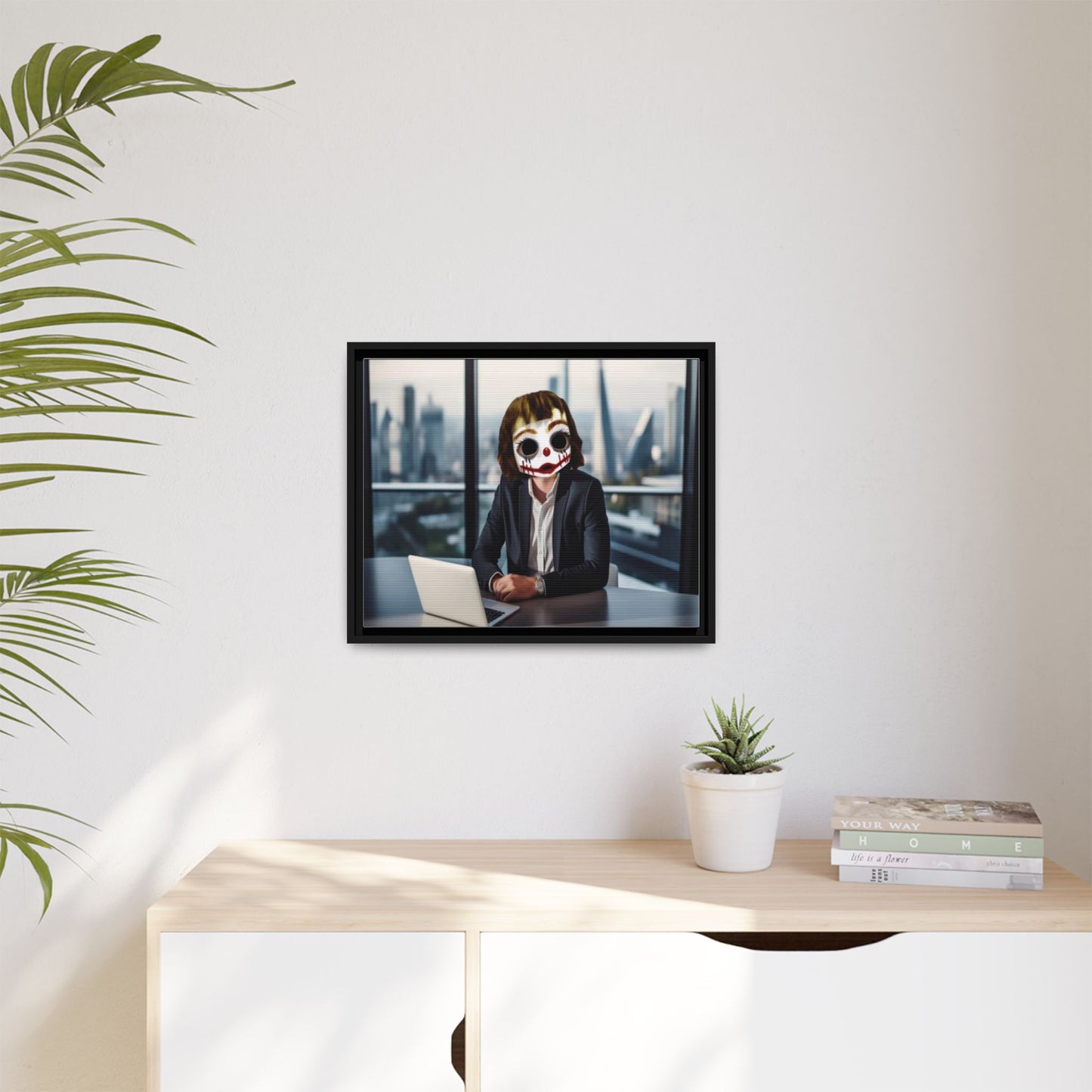 LOLZZZ Framed Canvas Art - MEME STOCK MARKET ADVISOR